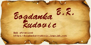 Bogdanka Rudović vizit kartica